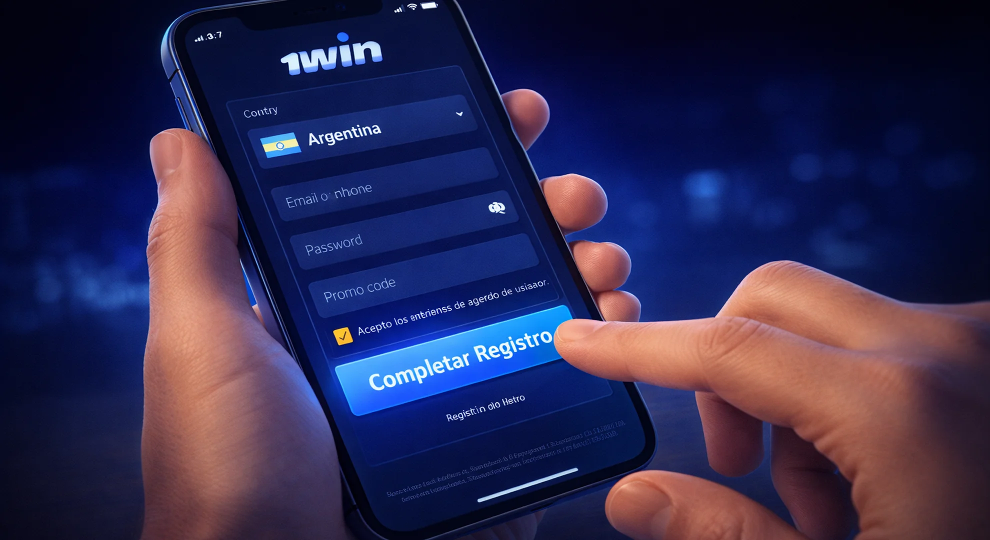 Registrarse en 1win Argentina